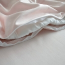 Set lenjerie de schimb pentru patut bebe 3 piese Velvet roz (4)